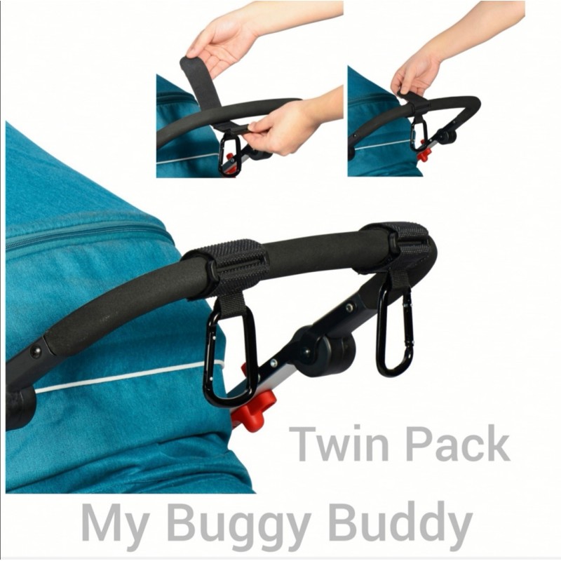 Bag Clips, Twin Pack. Hook & Loop 