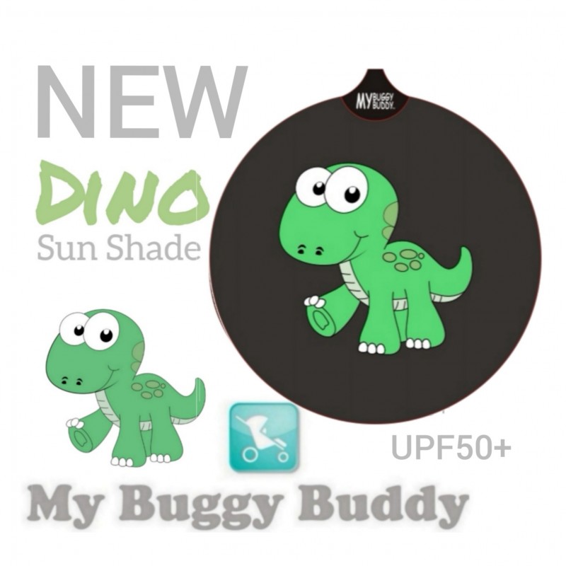 NEW Buggy/Pram Sunshade - Green Dino