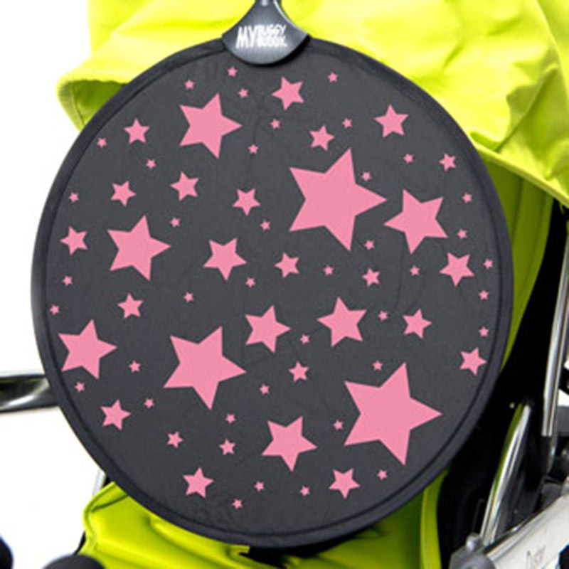 Buggy/Pram Sunshade - Pink Or Blue Stars